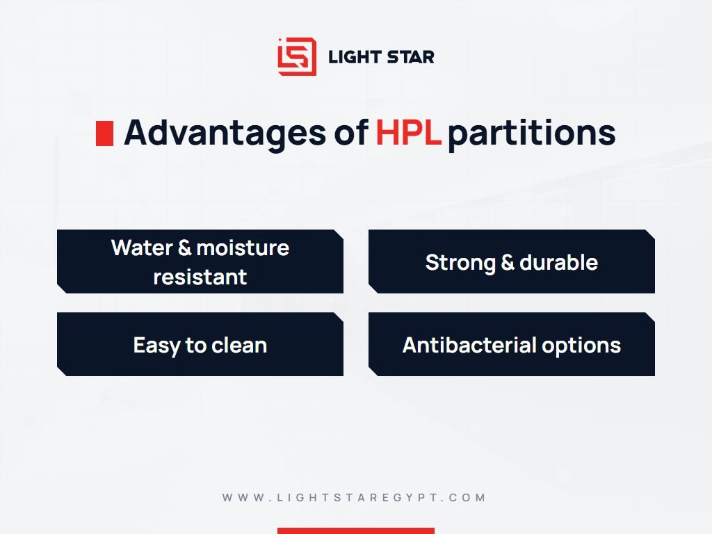 Advantages of HPL toilet partitions